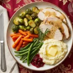 Healthy Christmas plate